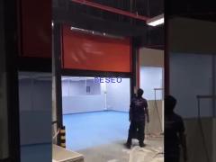 Industrial PVC Zipper Door Automatic High Speed Shutter Self Repairing