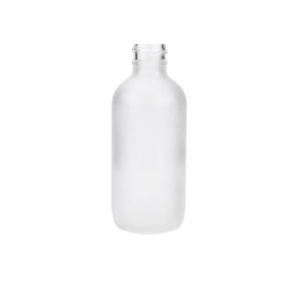 China CE SGS Clear 2oz Frosted Boston Round Bottles for sale