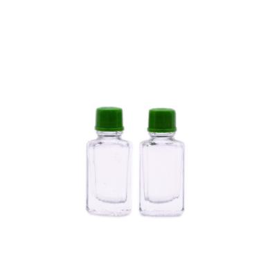 China botella de vidrio esencial del bálsamo del cuadrado plano del claro 3ml en venta