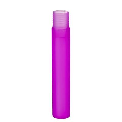 China Purple Stainless Steel 10ml Glass Roll On Bottle for sale