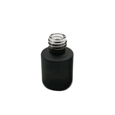 China 15ML BLACK COLOR EMPTY UV GEL NAIL POLISH GLASS JARS GLASS COSMETIC BOTTLES for sale