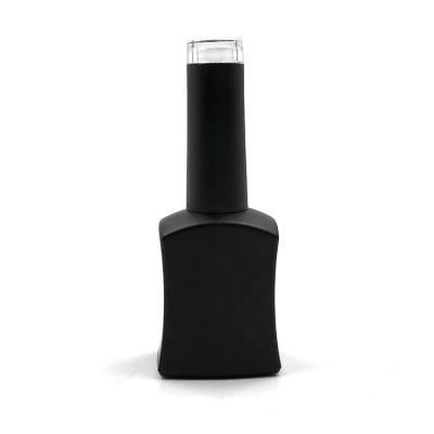 China Black Painted UV Protected 17ml Empty Nail Polish Bottles for sale