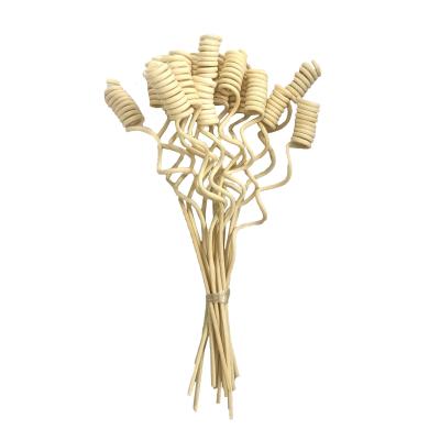 China Curly Shape Palm Rattan Reed Diffuser Sticks for sale
