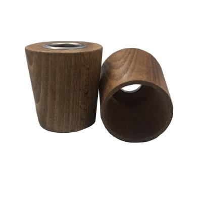 China Screw Top Natural Color Wood Reed Diffuser Cap for sale
