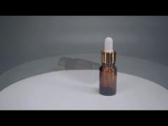 20ml Essential Oil Amber Dropper Glass Bottle With Golden Cap