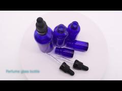 10ml Blue color Essential Oil Glass Bottle With Rubber Dropper Cap