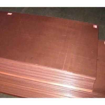 China Grade A Red 0.2 MM Copper Sheet Plate Cathode Custom for sale