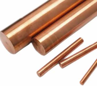 China Protecting Earthing Solid Copper Ground Rod Polished Surface Astm C11000 Copper Earth Rod à venda
