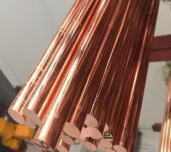 China Barras de cobre redondas sólidas de 2 mm C1020 C17300 barra de cobre de berilio en venta