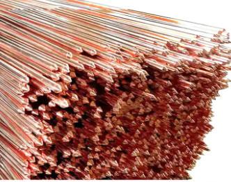 China Electrolytic Copper Phosphorus Brazing Rods 400N Bending Strength for sale