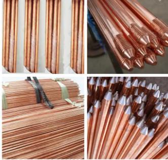 China ISO9001 Copper Earth Rod Bonded Earthing 8mm for sale