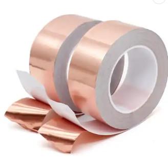 China Conductive Copper Insulation Tape Foil  Double Sided Adhesive for sale