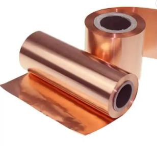 China Pancake coil 0.1mm 0.2mm 0.3mm thick red copper 99.9% Pure copper foil tape for electrical à venda