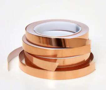 China Adhesive EMI Shielding Copper Foil Tape Electric Barrier For Stained Glass for sale