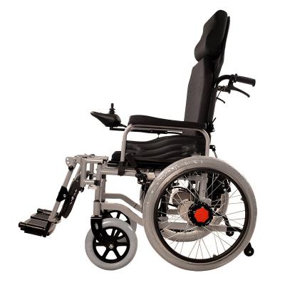 China 20km 6km/h Four Wheel Drive Wheelchair , 500W One Step Folding Electric Wheelchair for sale
