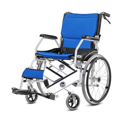 China 12kg Aluminum Alloy Lightweight Easy Fold Wheelchair , Folding Backrest Wheelchair for sale