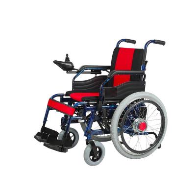 China DC220V 50Hz Drive Medical Wheelchairs / Lightweight Electric Folding Wheelchair for sale