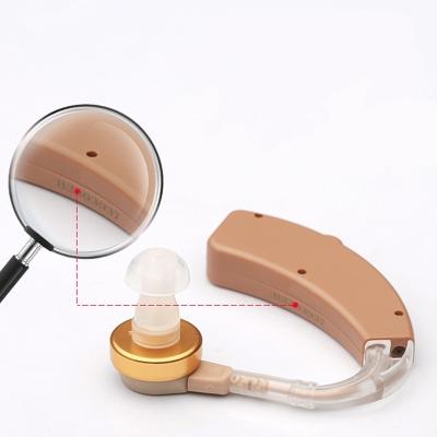 China cor bege das próteses auditivas ajustáveis do amplificador 1.5V sadio para pessoas idosas à venda