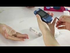 Electronic Digital Blood Glucose Meter Usage Video