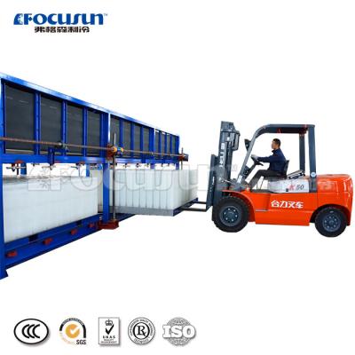 Chine Machine de fabrication de blocs de glace de 50 tonnes par jour avec compresseur et réfrigérant R22 ou R404A à vendre