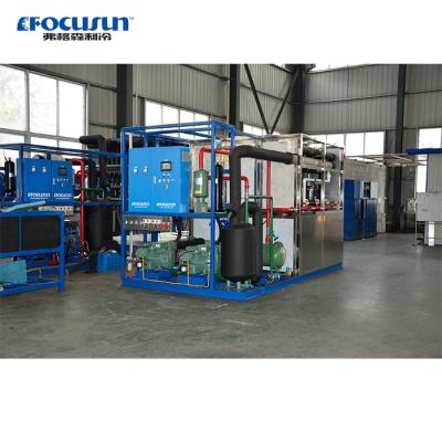 China Focusun 10T Stainless Steel Plate Ice Machine Water Cooling for Fast Ice Production for sale