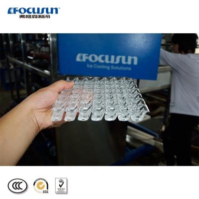 China Stainless Steel Ice Cube Machine for Water Ww Pump Blue Brine Provided Supermarket for sale