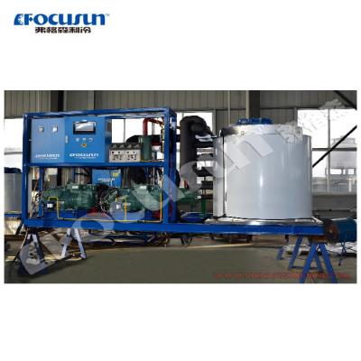 China Focusun 10ton Flake Ice Machine for Cooling Fresh Water at Affordable for sale