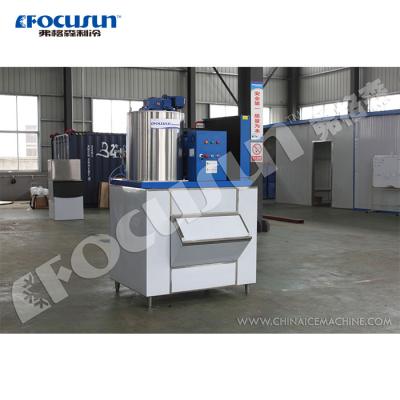 China R404A Eco-Friendly Gas Stainless Steel Flake Ice Machine FIT-10AS for Fishing Industry for sale