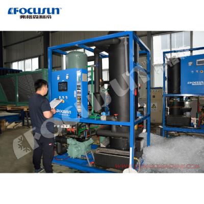 China 6 toneladas/dia Máquina de gelo industrial de tubo para lojas de alimentos e bebidas PLC Siemens by Focusun à venda