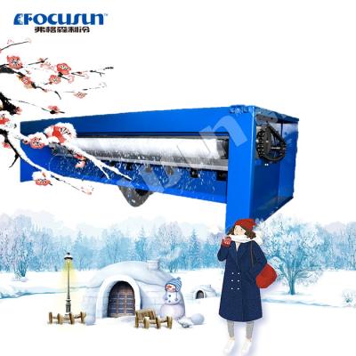 China Trabajos de construcción BITZER compresor con bajo ruido Eco-amigable estación de esquí máquina de nieve artificial en venta