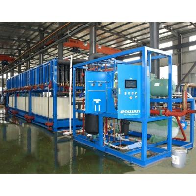 Chine 105kw système de refroidissement direct lourd machine de fabrication de blocs de glace avec compresseur Bitzer à vendre