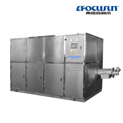 China Máquina de fabricação de cubos de gelo de 10 toneladas com compressor Bitzer Focusun Design profissional à venda