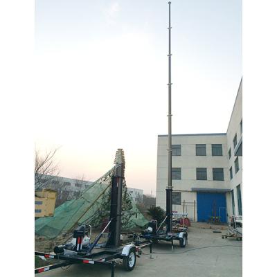 China 15m mobile telecom mast tower trailer system for sale
