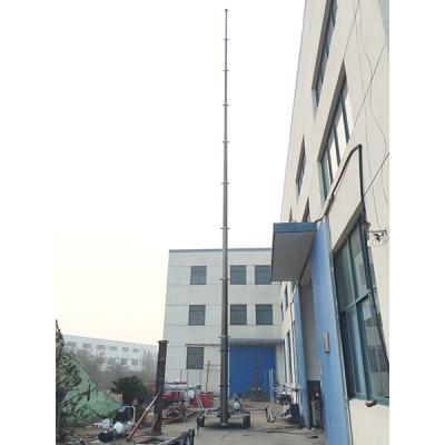 China 18m telecommunication antenna masts tower trailer system for sale