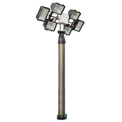 China 6000W Halogen lamps lighting tower/ pneumatic telescopic lighting mast/ 6m height for sale