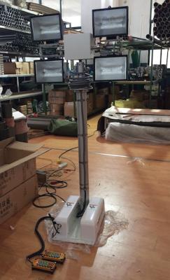Китай 4x1000W lamps 3.5m height fire truck vehicle roof mount move lighting mast tower system/remote control продается