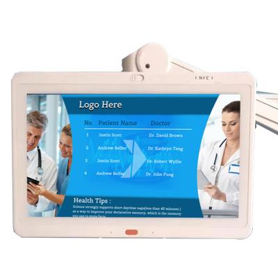 China 10.1 Inch Senior Tablet Poe Wall Mount Two Way Calling For Hospital Patient Room for sale
