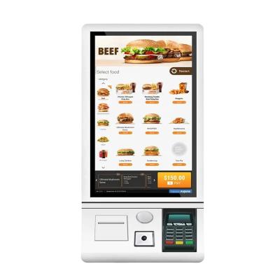 China Restaurant Self Service Food Ordering Kiosks Machine With 24 Inch 27 Inch 32 Inch Panel for sale