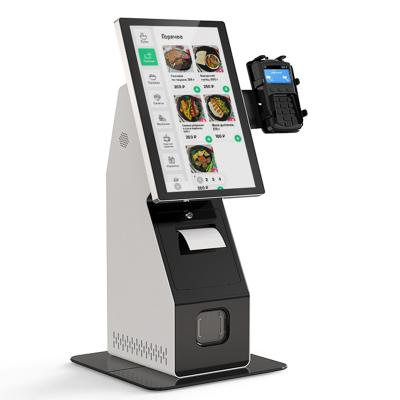 China Kundengebundener Doppelschirm-Kiosk, Zahlungs-Terminalkiosk 15,6 Zoll für Restaurant zu verkaufen