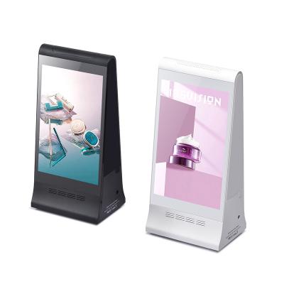 China Dual Touch Screen Digital Signage Kiosk For Advertising Restaurant Menu for sale