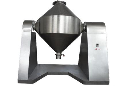 China Food Flour Portable Double Cone Mixer Blender Mixing Machine For Cosmetic Powder for sale