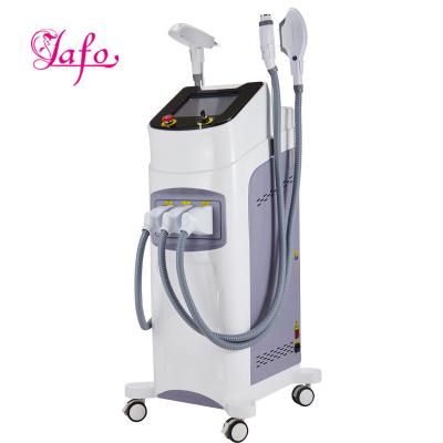 China 3 In 1 OPT + IPL+ Rf+ Nd YAG Permanent laser Tattoo Removal Skin Rejuvenation Hair Removal Machine LF-664B for sale