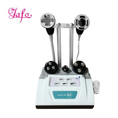 China Portable Radio frequency therapy Multi-function Body Slimming Face Lift 360 degree Head Rotating RF Skin Tightening Mach for sale