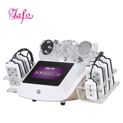 China 6 IN 1portable radio frequency lipo laser slimming ultrasonic liposuction cavitation machine for sale for sale