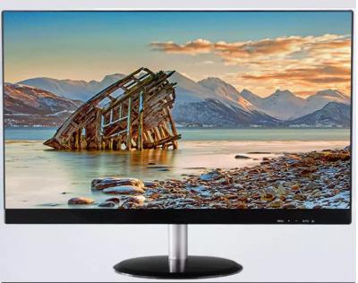 China Black Desktop FHD 1920*1080 Resolution Computer Monitor, 23 inch Flat LED Monitor for sale