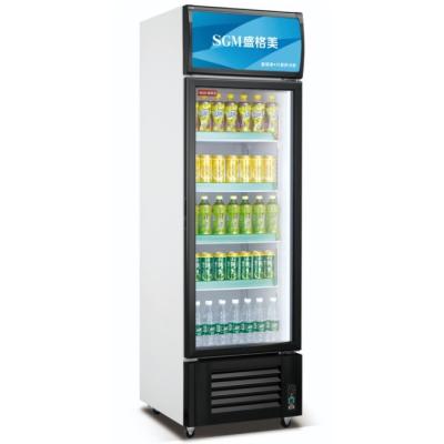 China 110V/220V congelador vertical de porta única 210L refrigerador de bebidas de porta única à venda
