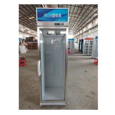 Chine Réfrigérateur à porte verticale en verre électrique à porte unique à 220 V à vendre