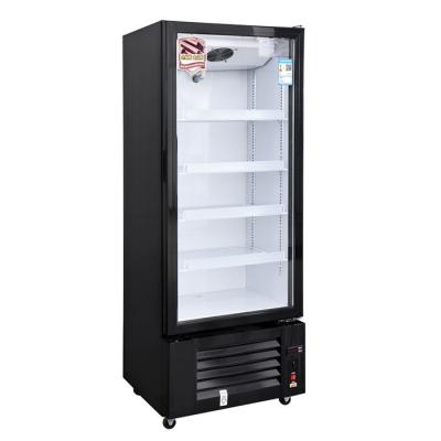 China Refrigerador de 270L con una sola puerta, refrigerador vertical, 4 capas, estantes de alambre ajustables, 3C en venta