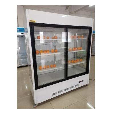 China 2500L Store Fruit Display Cooler Food Display Chiller Automatic defrosting for sale