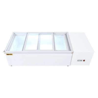 China Puerta de vidrio Tableros Bebidas Refrigerador Refrigerador Compacto Uso comercial en venta